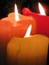 Free Three Candles Abstract Royalty Free Stock Photography - 10070077