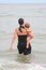 Free Mother And Child In Ocean Stock Photography - 1016522