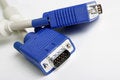Free Blue Connection Cable Stock Image - 1039891