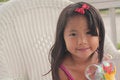 Free Little Girl Making Bubbles Stock Photography - 10372502