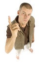 Free Threaten Man Royalty Free Stock Photography - 1049527