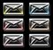 Free Glossy Mail Icons Stock Photo - 10492220