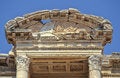 Free Celsius Library Pediment Royalty Free Stock Image - 1068996