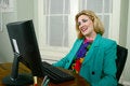 Free Beautiful Business Woman Approving Work Royalty Free Stock Image - 1079686