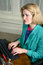 Free Beautiful Business Woman Typing On Computer Royalty Free Stock Images - 1079699