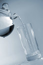 Free Teapot And Glass. Blue Stock Photography - 1089912