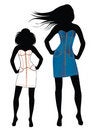 Free Vector Woman With Jeans Dress Royalty Free Stock Photo - 10895495