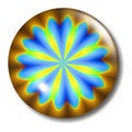 Free Blue Yellow Brown Flower Button Stock Photography - 1097742