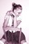 Free Model Pose W/Bra Royalty Free Stock Photos - 1098488