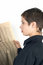 Free Girl Reading A Newspaper Royalty Free Stock Photo - 1107705