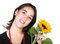 Free Girl With Sunflower Royalty Free Stock Photography - 1109957