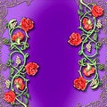 Free Vintage Floral Motif Of Red Roses • SEE MY PORTFOLIO! Stock Images - 1115784