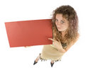 Free Woman With Message Board Stock Images - 1115914