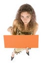 Free Woman With Message Board Royalty Free Stock Photo - 1115915