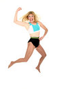 Free Jumping For Joy At Weight Loss 3 Royalty Free Stock Photos - 1120838