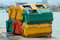 Free Six Garbage Containers Stock Photos - 1122363