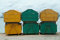 Free Six Garbage Containers Stock Photography - 1122382