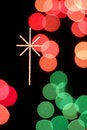 Free Christmas Lights Cross Royalty Free Stock Photos - 1158448