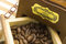 Free Coffee Grinder Drawer Filled With Coffee Beans Royalty Free Stock Photo - 1159335