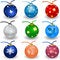 Free Christmas Bulb Icons Stock Photos - 11536753