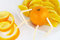 Free Orange And Orange Segments On A Plate Stock Photo - 11634160