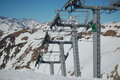 Free Skilift On Glacier Stock Photography - 1177892
