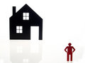 Free Home Building Sign And One People Sign Royalty Free Stock Photo - 1184155