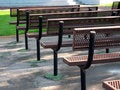 Free Row Of Park Benches Royalty Free Stock Photos - 1188928