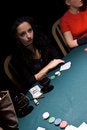 Free Attractive Girls Playing Poker Royalty Free Stock Image - 11940106