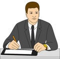 Free Businessman Signs A Contract Royalty Free Stock Photos - 12055498