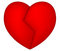 Free Broken Red Heart Stock Photos - 12265873