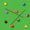 Free Billiard Seamless Pattern Stock Photos - 12270993