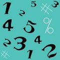 Free Number Seamless Pattern Stock Photos - 12271163