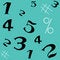 Free Number Seamless Pattern Stock Photos - 12271163