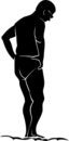Free Man Standing On Sand Stock Photography - 1236222