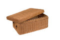 Free Rectangular Basket With Handles Stock Image - 1252451