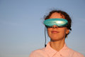 Free Woman With Massage Glasses Stock Image - 1266211