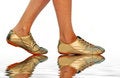 Free Golden Footwear Royalty Free Stock Image - 1284176