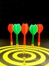 Free Darts Row 1 Stock Images - 1296874