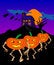 Free Night Of The Living Pumpkins Royalty Free Stock Image - 1292146