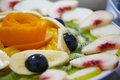 Free Fresh Juicy Fruit Salad On A Plate. Royalty Free Stock Image - 1303396
