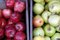 Free Crates Of Red And Green Apples Royalty Free Stock Photography - 1309607