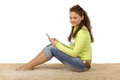Free Female Teenager Writting Short Text Message Royalty Free Stock Photography - 1311187