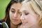 Free Friends On Cell Phone Together (Beautiful Young Blonde And Brune Stock Photo - 1323170