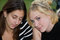 Free Friends On Cell Phone Together (Beautiful Young Blonde And Brune Stock Photo - 1323180