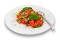 Free Mixed Vegetable/mushroom Salad. Isolated. Royalty Free Stock Images - 1343949