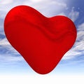 Free Shiny Heart Against Sky Royalty Free Stock Image - 1347526