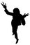 Free Silhouette With Clipping Path Of Woman Standing Royalty Free Stock Photography - 1361337