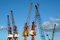 Free Cranes In Port Against Sky Royalty Free Stock Photography - 1363067