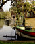 Free Boat Moored On A Riverbank Royalty Free Stock Image - 1370826